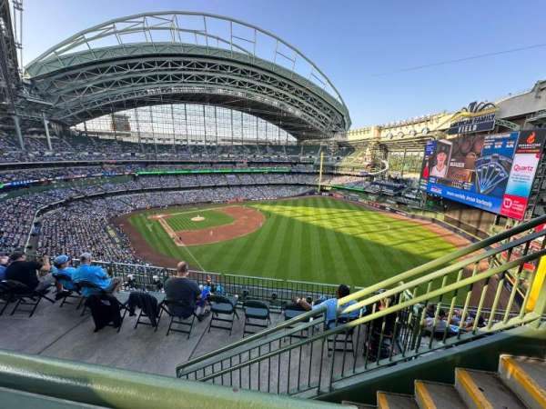 American Family Field, section: 406, row: 8, seat: 17