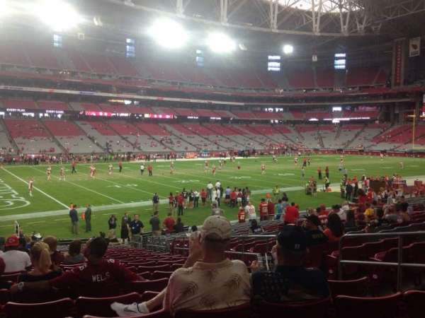 State Farm Stadium, section: 134, row: 21, seat: 8