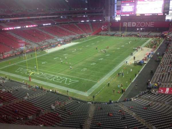 State Farm Stadium, section: 424, row: A, seat: 1