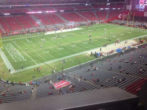State Farm Stadium, section: 420, row: A, seat: 1