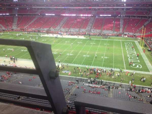 State Farm Stadium, section: 408, row: A, seat: 17