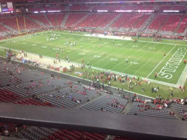 State Farm Stadium, section: 407, row: A, seat: 1