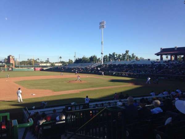 Scottsdale Stadium, section: 213, row: O, seat: 1