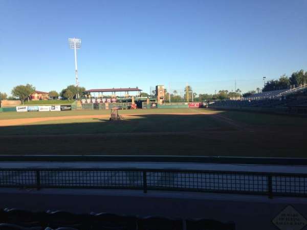 Scottsdale Stadium, section: 109, row: H, seat: 1