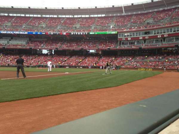 Great American Ball Park, section: 113, row: A, seat: 12
