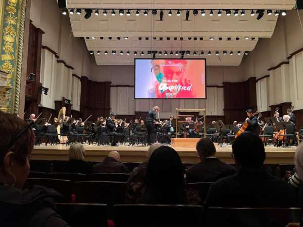 Orchestra Hall, Detroit, section: Main Floor Center, row: G, seat: 4