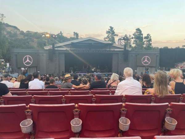 The Greek Theatre, section: B Left Center, row: U, seat: 125