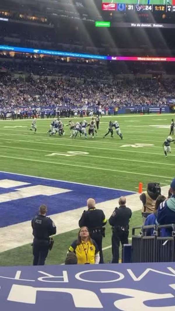 Lucas Oil Stadium, section: 105, row: 27, seat: 35