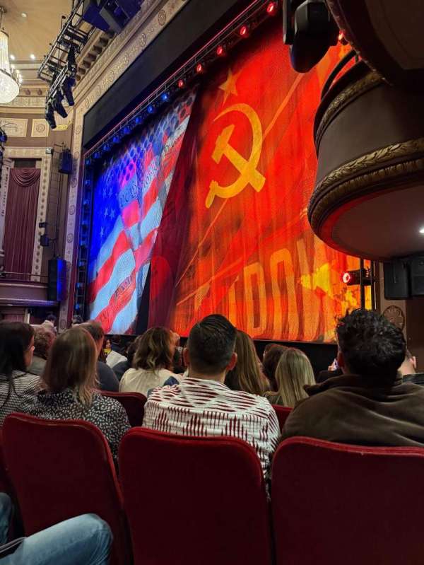 Imperial Theatre, section: Orchestra R, row: F, seat: 20