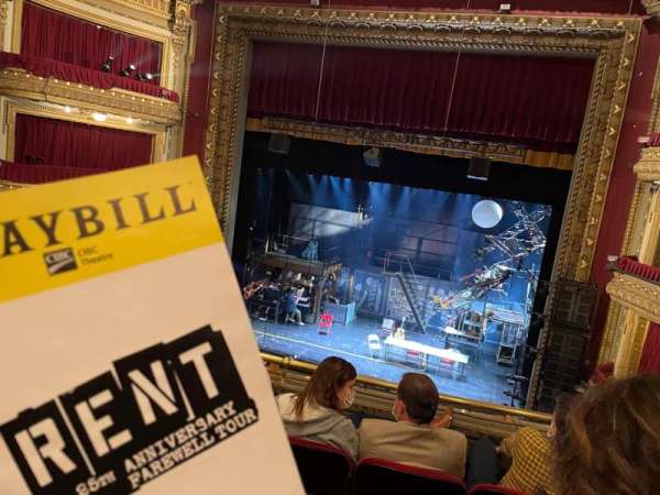CIBC Theatre, section: Mezzanine RC, row: D, seat: 316