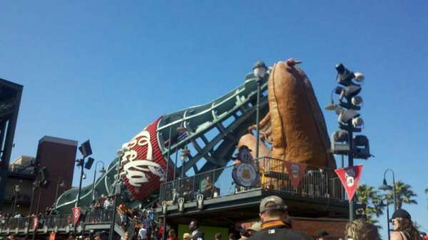 Oracle Park, section: bleachers