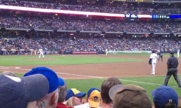 American Family Field, section: 110, row: 6, seat: 11