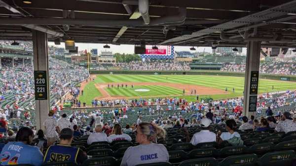 Wrigley Field, section: 221, row: 19, seat: 3