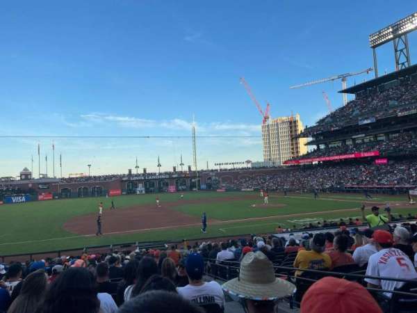 Oracle Park, section: 125, row: 22, seat: 1