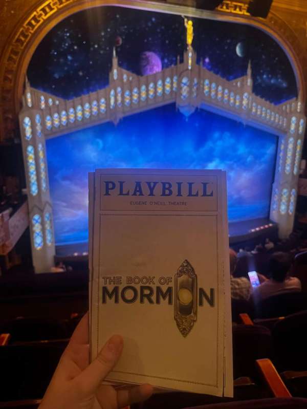 Eugene O'Neill Theatre, section: Mezzanine L, row: D, seat: 9