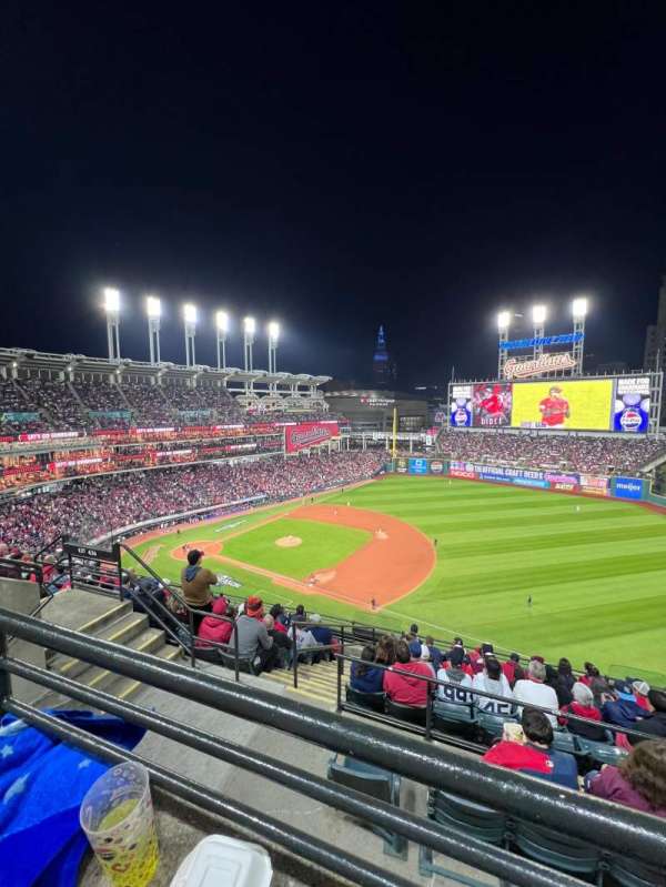 Progressive Field, section: 533, row: E, seat: 17
