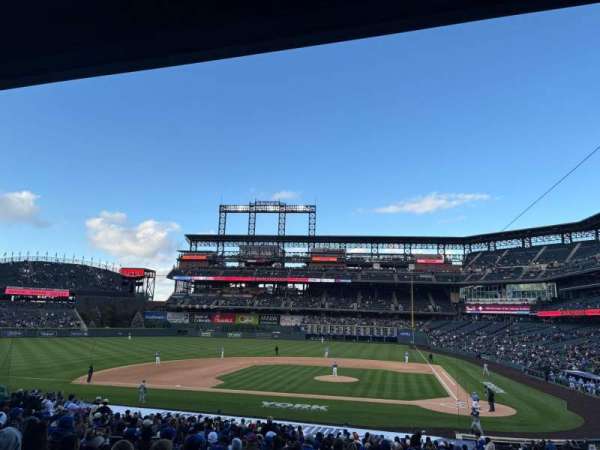 Coors Field, section: 136, row: 33, seat: 4