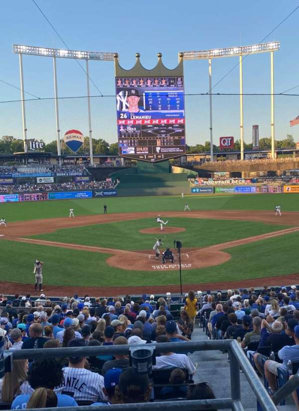 Kauffman Stadium, section: 129, row: P, seat: 1