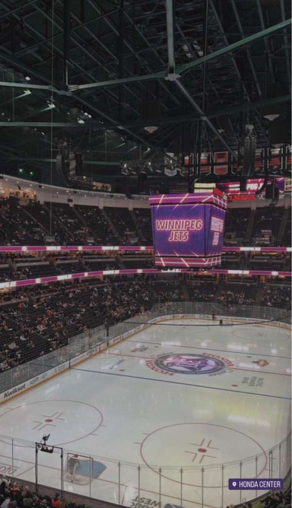 Honda Center, section: 421, row: A, seat: 1