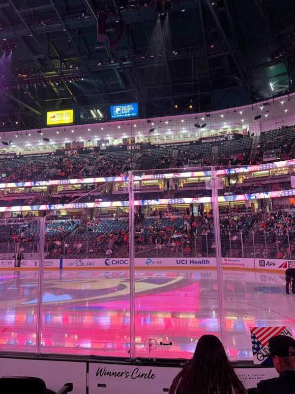 Honda Center, section: 205, row: E, seat: 7