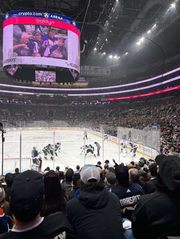 Crypto.com Arena, section: 106, row: 13, seat: 22