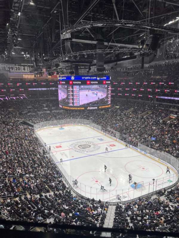 Crypto.com Arena, section: 312, row: 1, seat: 10