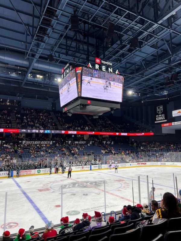 Toyota Arena, section: 105, row: K, seat: 9