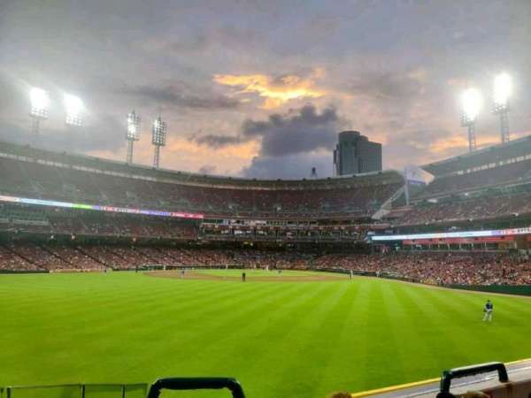 Great American Ball Park, section: 101, row: F, seat: 10
