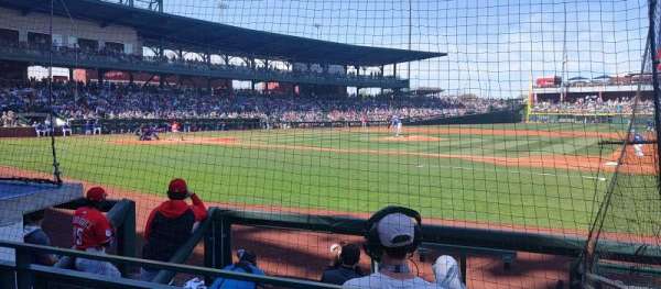 Sloan Park, section: 116, row: 6, seat: 16