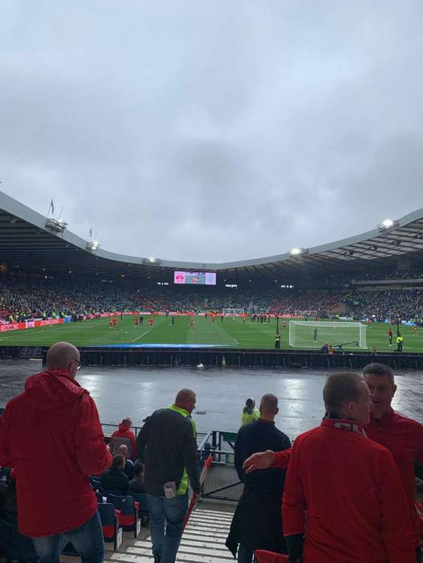 Hampden Park, section: B1, row: N, seat: 11