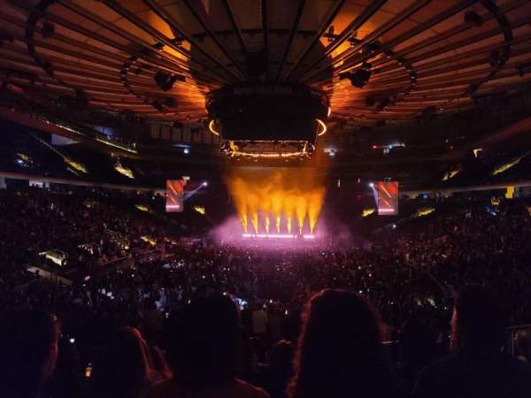 Madison Square Garden, section: 102, row: 17, seat: 19