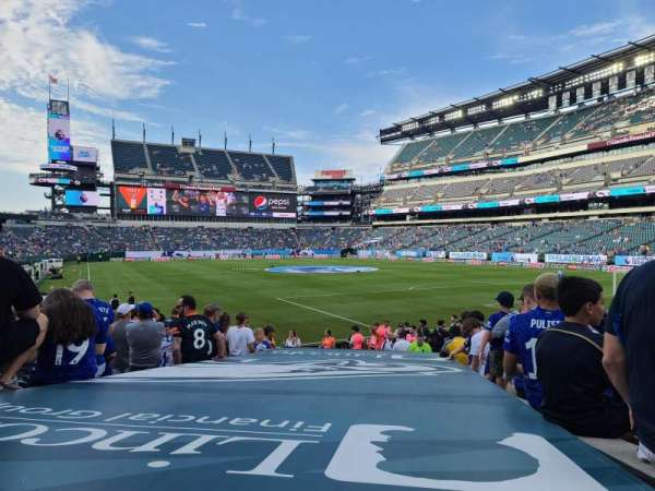 Lincoln Financial Field, section: 107, row: 11, seat: 1