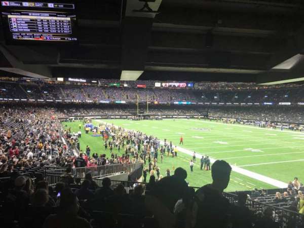 Caesars Superdome, section: 106, row: 33, seat: 7