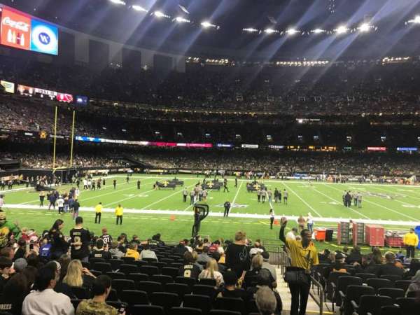 Caesars Superdome, section: 116, row: 19, seat: 1
