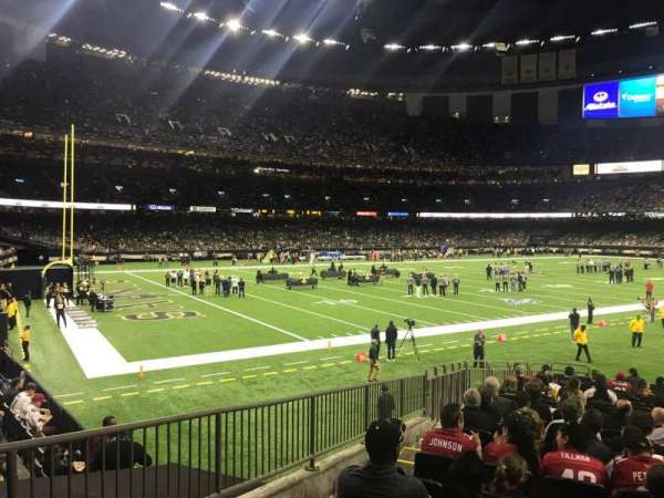 Caesars Superdome, section: 121, row: 21, seat: 18