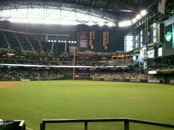 Chase Field, section: 108, row: 25, seat: 10