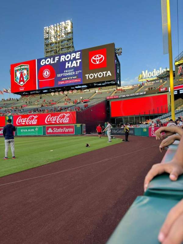 Angel Stadium, section: 130, row: A, seat: 18