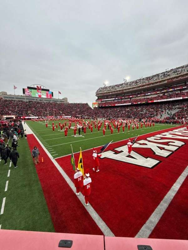 Memorial Stadium, Lincoln, section: 18, row: 7, seat: 25