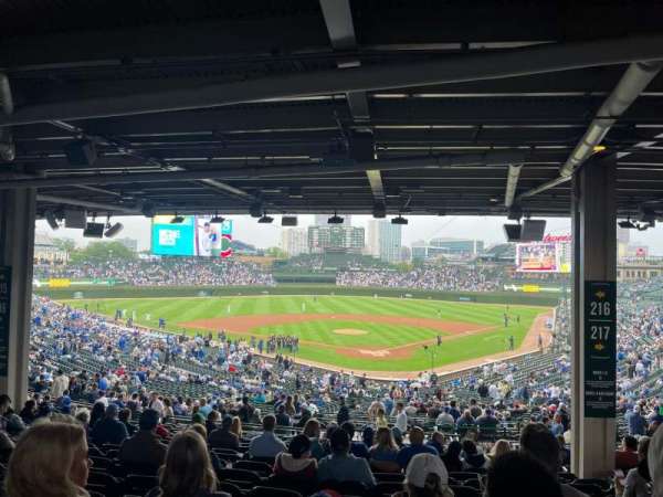 Wrigley Field, section: 216, row: 17, seat: 23