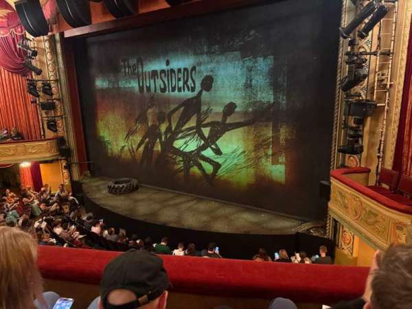 Bernard B. Jacobs Theatre, section: Mezzanine R, row: B, seat: 14