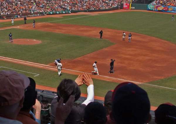 Oracle Park, section: 205, row: E, seat: 6