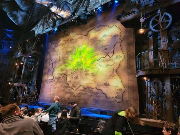 Gershwin Theatre, section: Orchestra R, row: D, seat: 12
