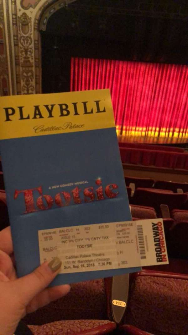 Cadillac Palace Theater, section: Balcony LC, row: H, seat: 304