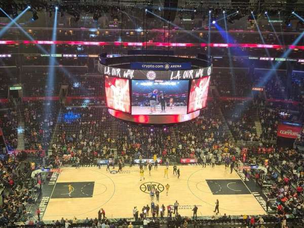 Crypto.com Arena, section: 318, row: 7, seat: 12
