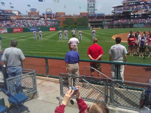 Citizens Bank Park, section: 132, row: 2, seat: 12