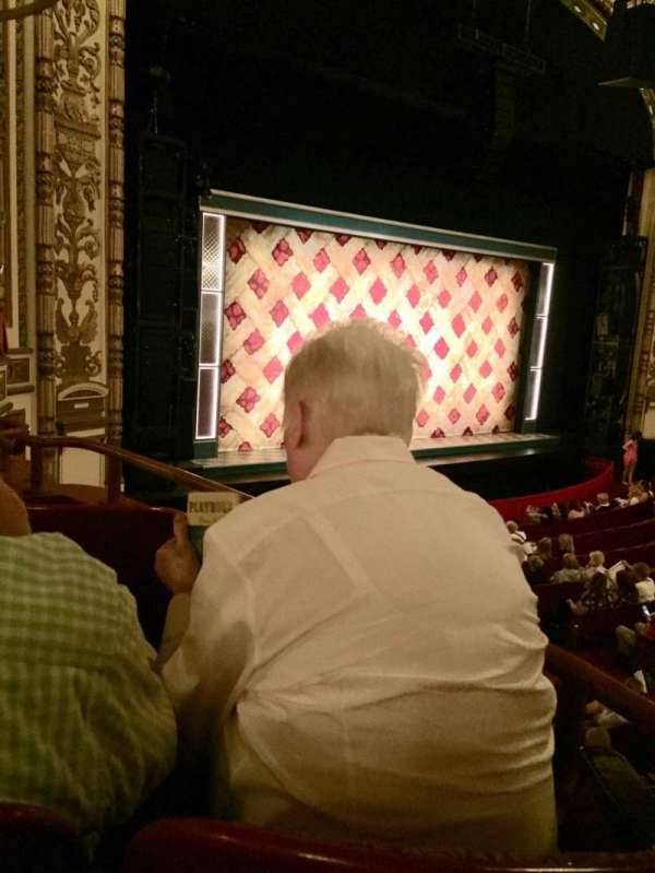 Cadillac Palace Theater, section: Dress Circle L, row: EE, seat: 3