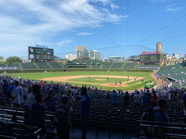 Wrigley Field, section: 216, row: 4, seat: 1