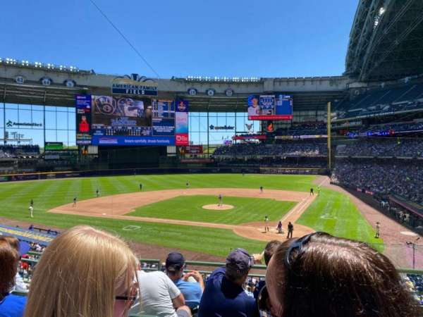 American Family Field, section: 221, row: 5, seat: 1