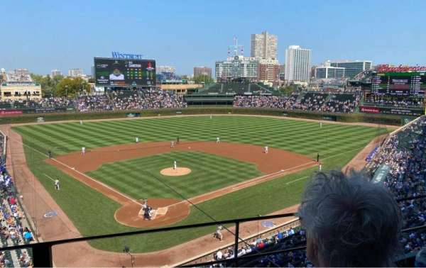 Wrigley Field, section: 319R, row: 2, seat: 4