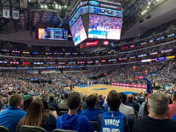 American Airlines Center, section: 103, row: K, seat: 2